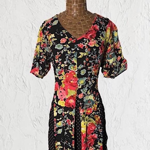 Vintage Floral Tieback Summer Dress - Picture 1 of 17